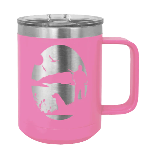 Hunter With Dog - 15oz Mug Laser Engraved - Image 12
