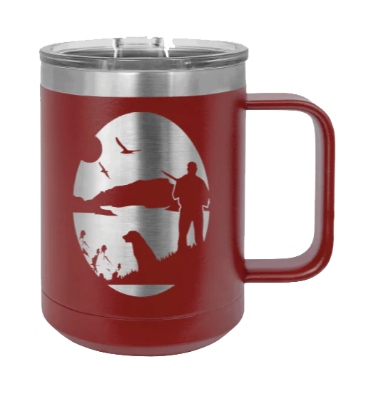 Hunter With Dog - 15oz Mug Laser Engraved - Image 8