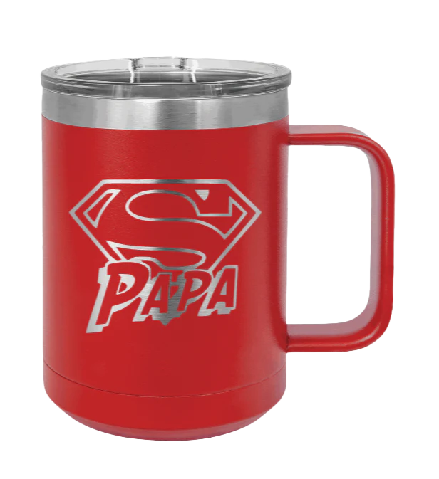 Super Papa - 15oz Mug Laser Engraved - Image 14