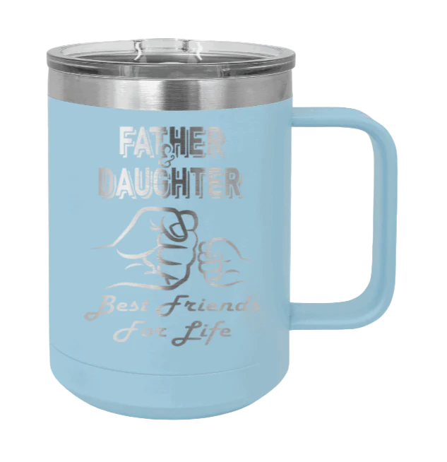 Father & Daughter Fist Bump - 15oz Mug Laser Engraved - Image 6