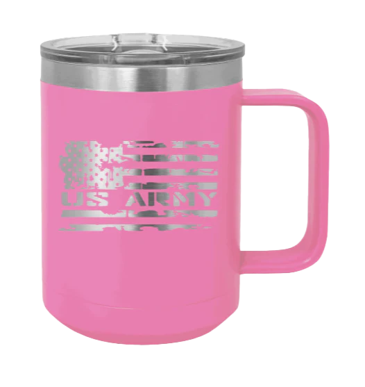 Army Flag - 15oz Mug Laser Engraved - Image 12