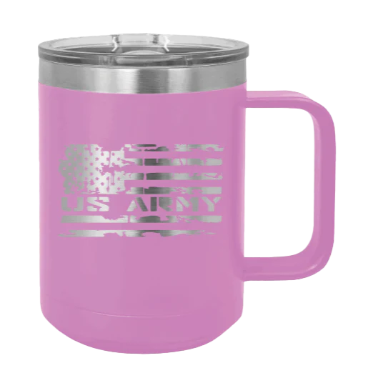 Army Flag - 15oz Mug Laser Engraved - Image 7