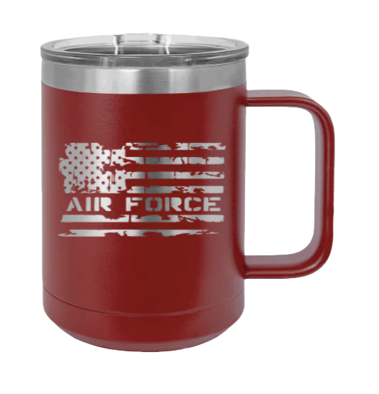 Air Force Flag - 15oz Mug Laser Engraved - Image 8