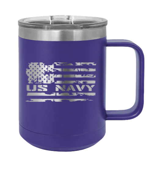 Navy Flag - 15oz Mug Laser Engraved - Image 13