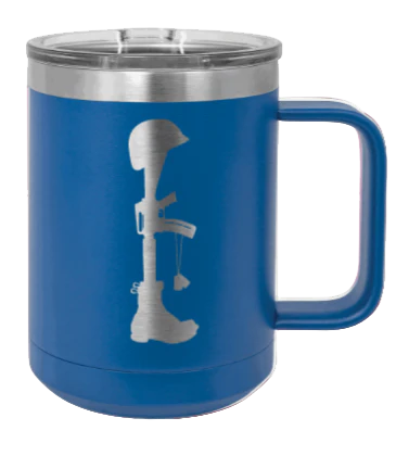 Soldiers Cross - 15oz Mug Laser Engraved - Image 2