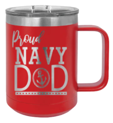 Navy Dad - 15oz Mug Laser Engraved - Image 14
