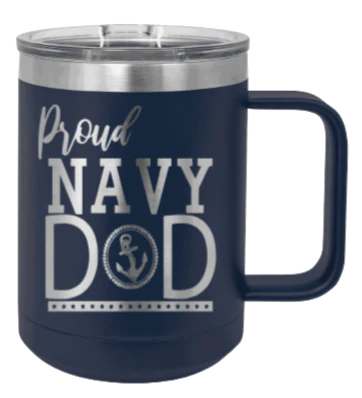 Navy Dad - 15oz Mug Laser Engraved - Image 9