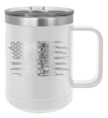 Combat Boots Flag - 15oz Mug Laser Engraved - Image 16