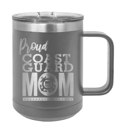 Coast Guard Mom - 15oz Mug Laser Engraved - Image 4