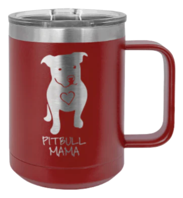Pitbull Mama - 15oz Mug Laser Engraved - Image 8