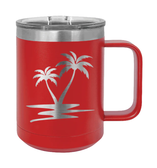 Palm Trees - 15oz Mug Laser Engraved - Image 14