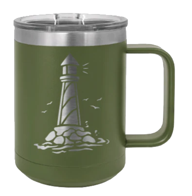 Lighthouse - 15oz Mug Laser Engraved - Image 10