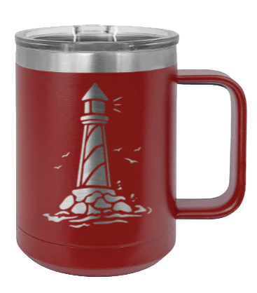 Lighthouse - 15oz Mug Laser Engraved - Image 8