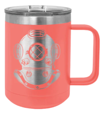 Dive Helment - 15oz Mug Laser Engraved - Image 3