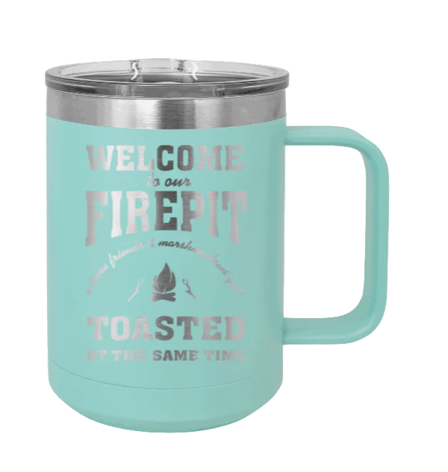 Welcome To Our Firepit - 15oz Mug Laser Engraved - Image 15