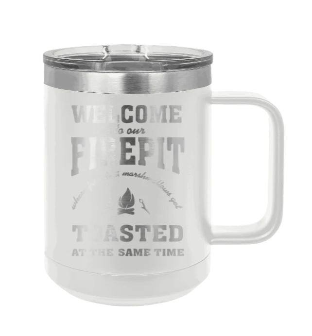 Welcome To Our Firepit - 15oz Mug Laser Engraved - Image 16