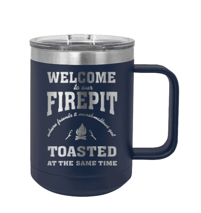 Welcome To Our Firepit - 15oz Mug Laser Engraved - Image 9