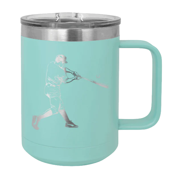 Baseball Player - 15oz Mug Laser Engraved - Image 15