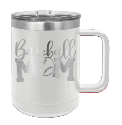 Baseball Mom - 15oz Mug Laser Engraved - Image 16