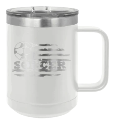 Soccer Flag - 15oz Mug Laser Engraved - Image 16
