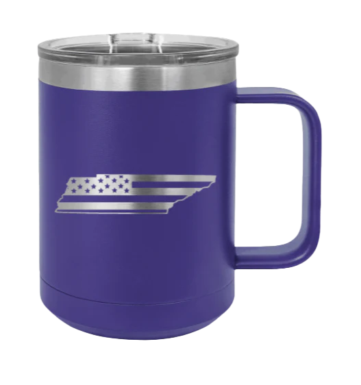 Tennessee Flag - 15oz Mug Laser Engraved - Image 13
