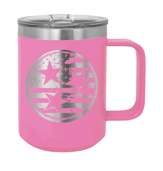 Tennessee Tristar Flag - 15oz Mug Laser Engraved - Image 12
