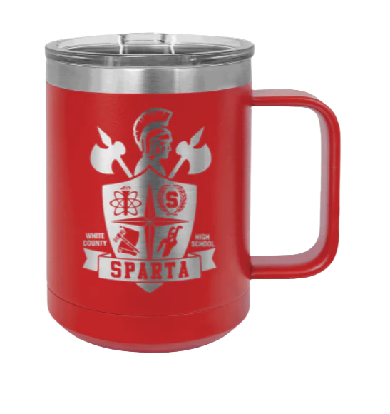 White County High School TN Sheild - 15oz Mug Laser Engraved - Image 14