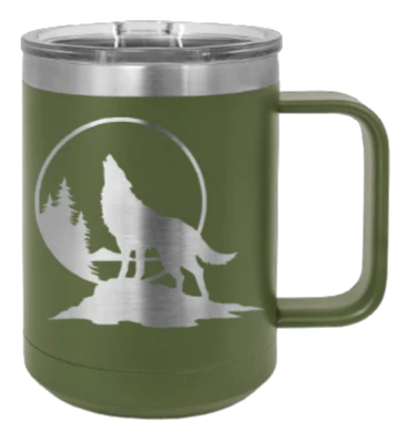 Wolf - 15oz Mug Laser Engraved - Image 10