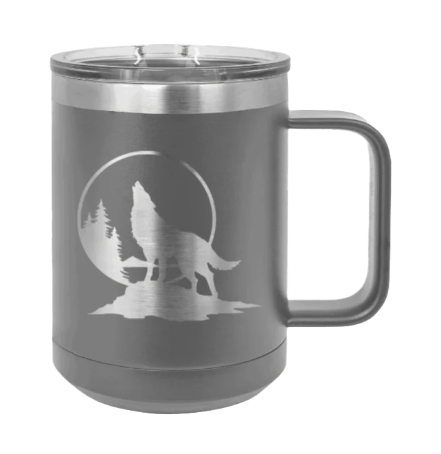 Wolf - 15oz Mug Laser Engraved - Image 4