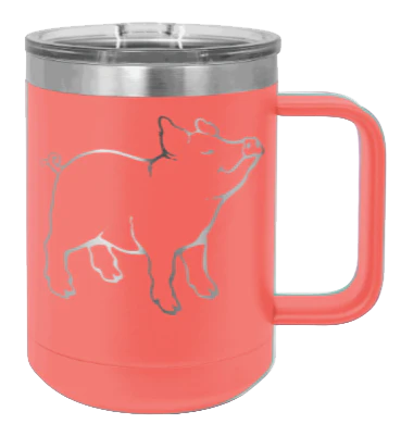 Pig - 15oz Mug Laser Engraved - Image 3