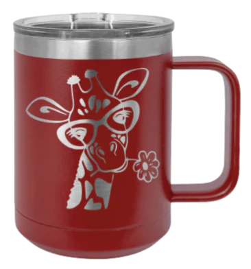 Giraffe 2 - 15oz Mug Laser Engraved - Image 8