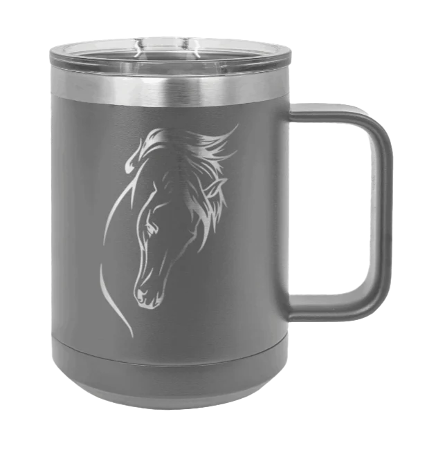 Horse 2 - 15oz Mug Laser Engraved - Image 4