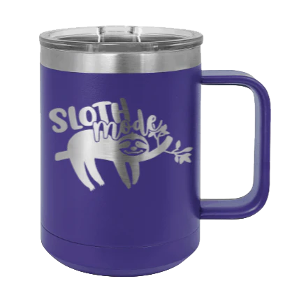 Sloth - 15oz Mug Laser Engraved - Image 13