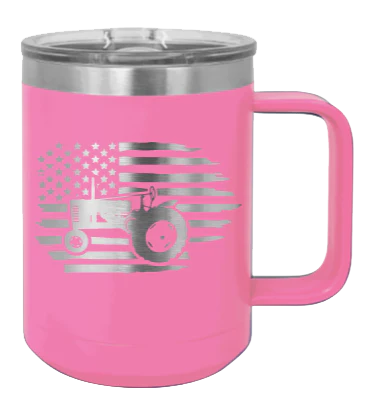 Tractor Flag 2 - 15oz Mug Laser Engraved - Image 12