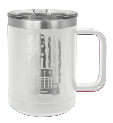 Truck Flag - 15oz Mug Laser Engraved - Image 16