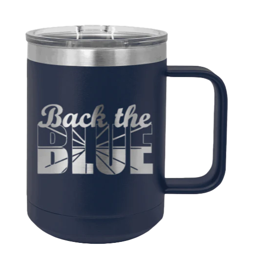 Back The Blue - 15oz Mug Laser Engraved - Image 9