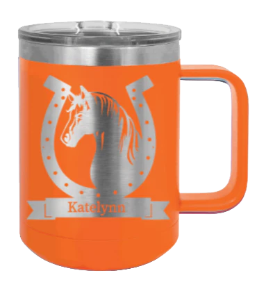 Horse Banner - 15oz Mug Laser Engraved - Image 11