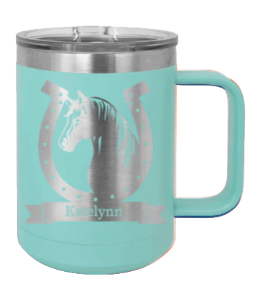 Horse Banner - 15oz Mug Laser Engraved - Image 15