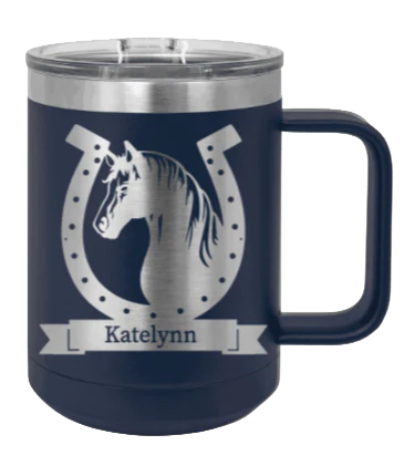 Horse Banner - 15oz Mug Laser Engraved - Image 9