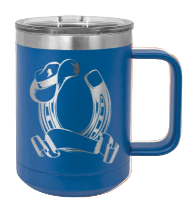 Horse Banner - 15oz Mug Laser Engraved - Image 2