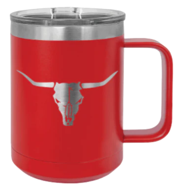 Cow Skull- 15oz Mug Laser Engraved - Image 14