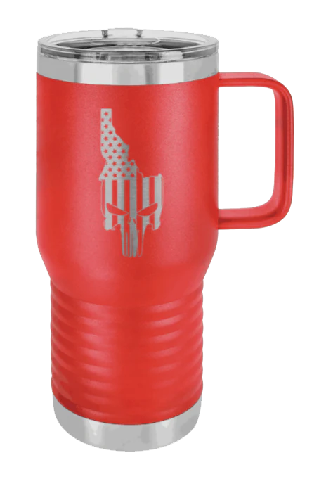 Idaho Punisher Flag - 20oz Mug Laser Engraved - Image 13