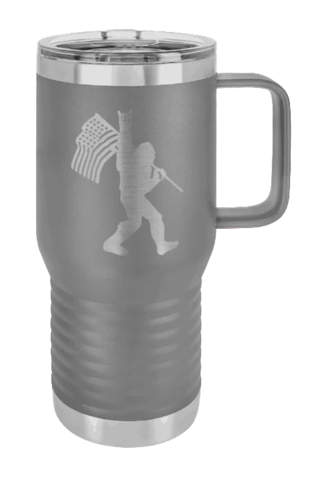 Squatch Flag - 20oz Mug Laser Engraved - Image 4