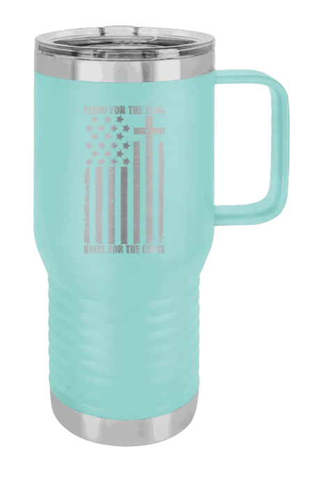 Stand For The Flag - 20oz Mug Laser Engraved - Image 14