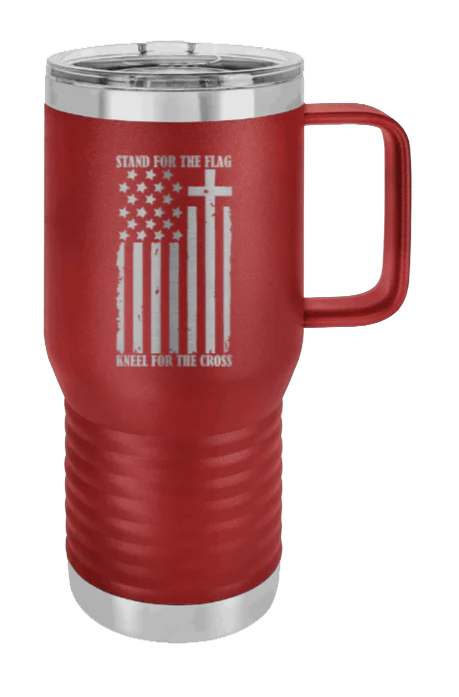 Stand For The Flag - 20oz Mug Laser Engraved - Image 7