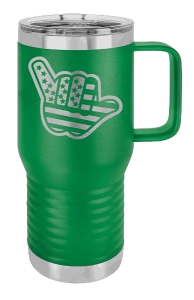 Shaka Flag - 20oz Mug Laser Engraved - Image 5