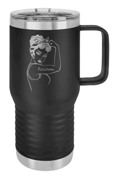Freedom Girl - 20oz Mug Laser Engraved