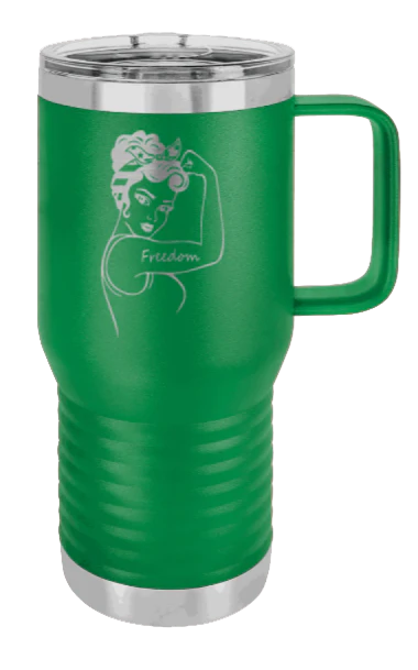 Freedom Girl - 20oz Mug Laser Engraved - Image 5