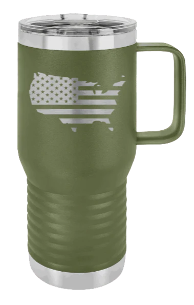 USA Flag - 20oz Mug Laser Engraved - Image 10
