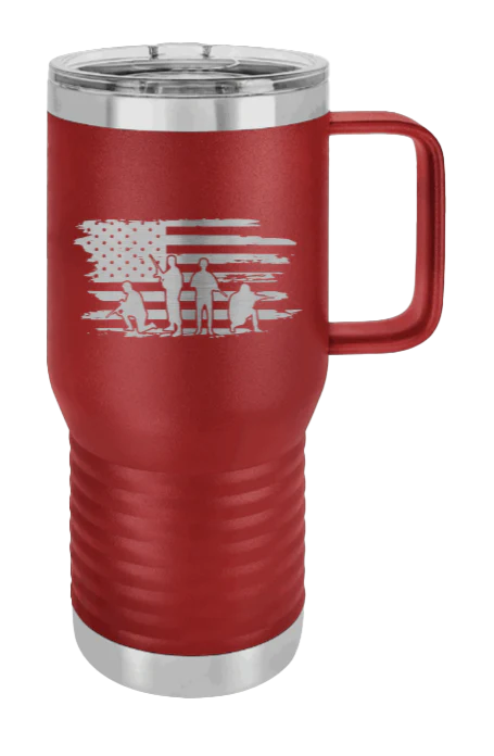 Vet Flag - 20oz Mug Laser Engraved - Image 8